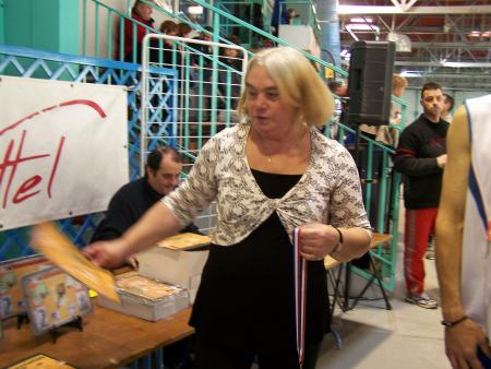 Josyane à la remise de médaille