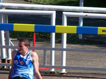 Cedric après son 200m